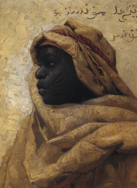 Peder Monsted Portrait of a Nubian France oil painting art